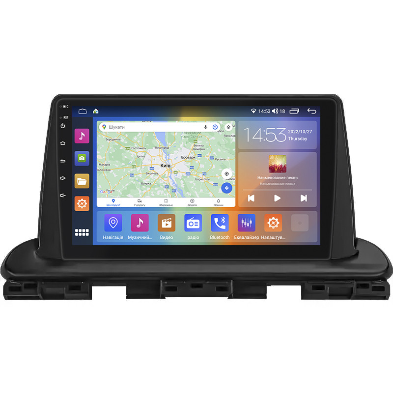 Штатна магнітола Lesko для Kia Cerato IV 2018-2021 екран 9" 2/32 Gb CarPlay 4G Wi-Fi GPS Prime Церато