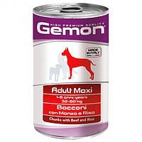 Gemon (Джемон) Dog Wet Maxi Adult Beef & Rice влажный корм для собак больших пород с говядиной и рисом 1.25 кг