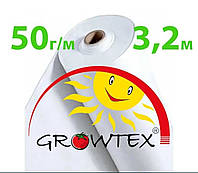 Агроволокно 50 г/кв.м 3.2 м х 100м Белое GROWTEX , Украина