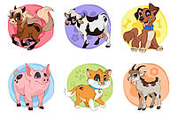 Іграшка кубики "Свійські тварини ТехноК", арт. 1837, фото 4