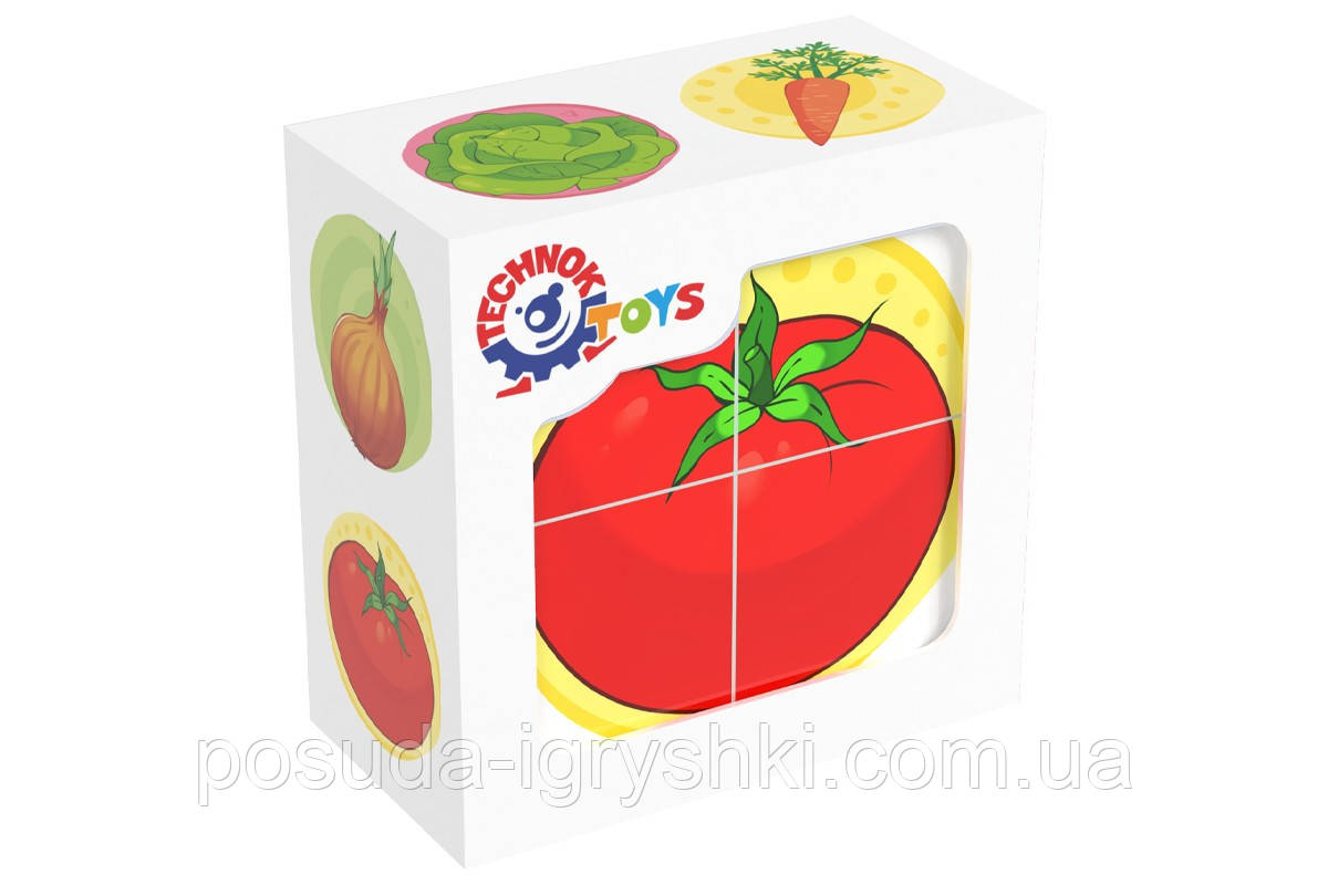 Іграшка кубики "Овочі ТехноК", арт. 1349, фото 1