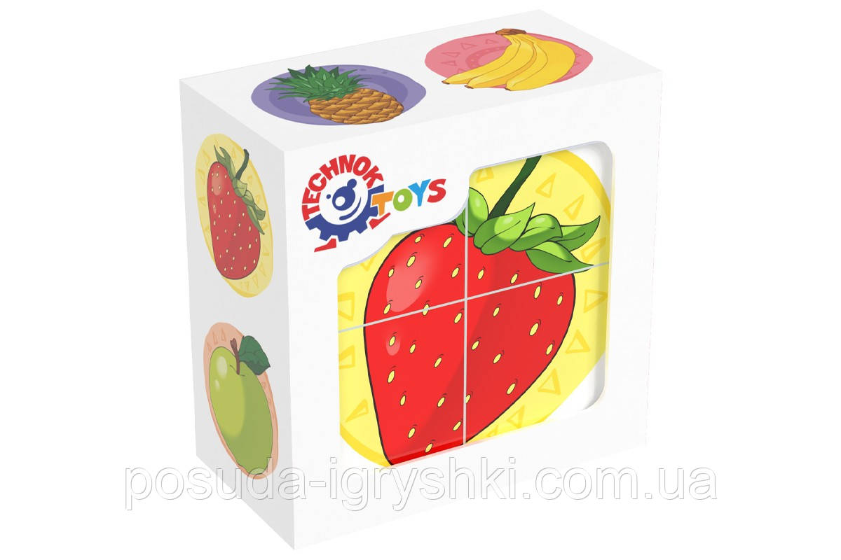 Іграшка кубики "Фрукти ТехноК", арт. 1332, фото 1