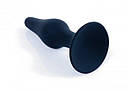 Анальна пробка -Silicone Анальна пробка  Black Medium, фото 3