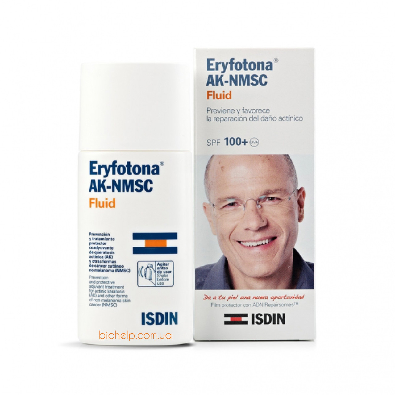 Сонцезахисний крем SPF100 | ISDIN Eryfotona AK-NMSC Fluid SPF100 50 мл. BX972