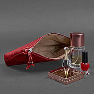 Жіноча косметичка з натуральної шкіри "Рубін", фото 2