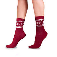 Шкарпетки жіночі розмір 36-39 Janus шерсть мериноса  червоні Норвегія