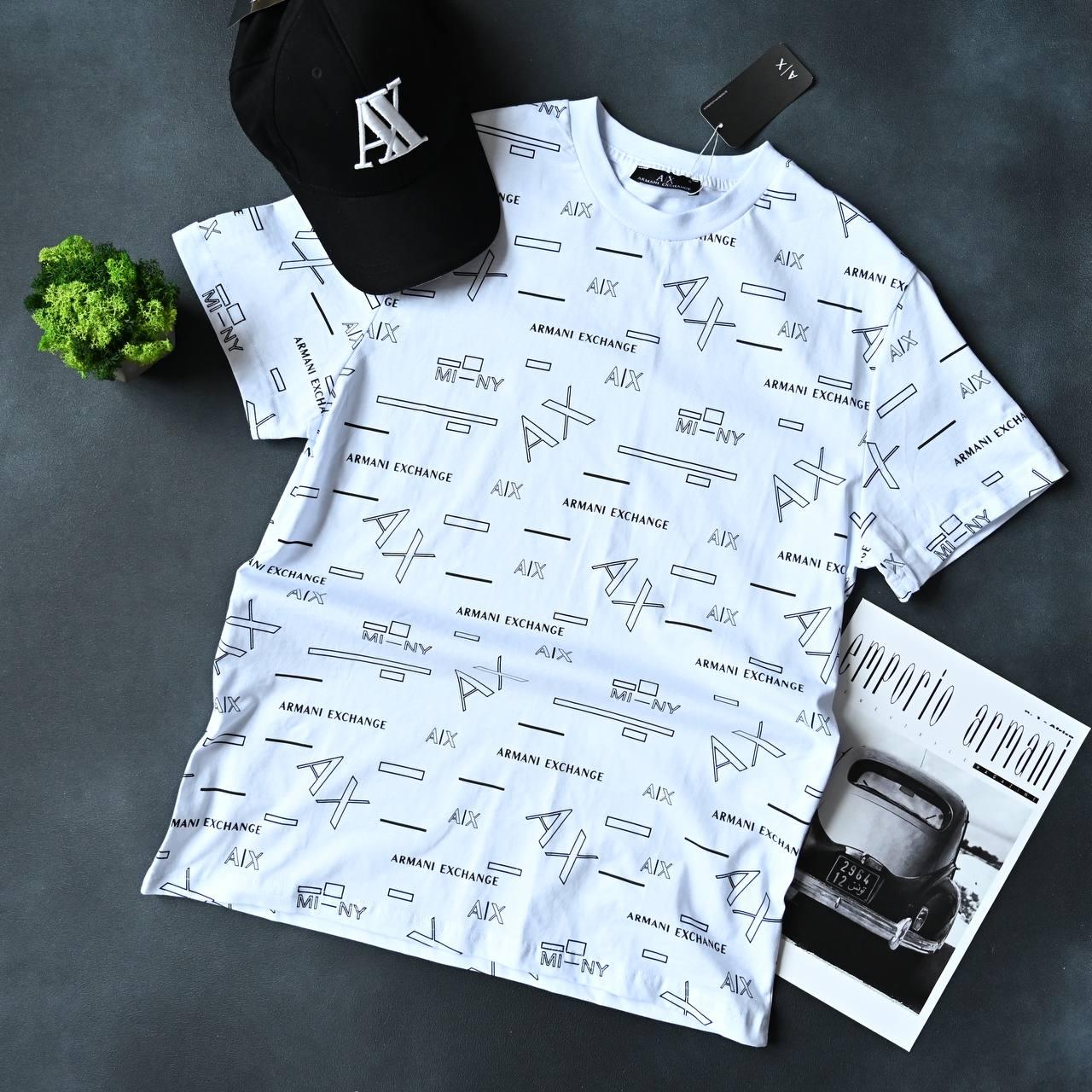 Чоловіча футболка Armani Exchange D10833 біла L, XXL