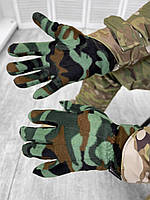 Перчатки тактические двойной флис. Перчатки военные теплые на флисе. Перчатки тактические зимние мультикам