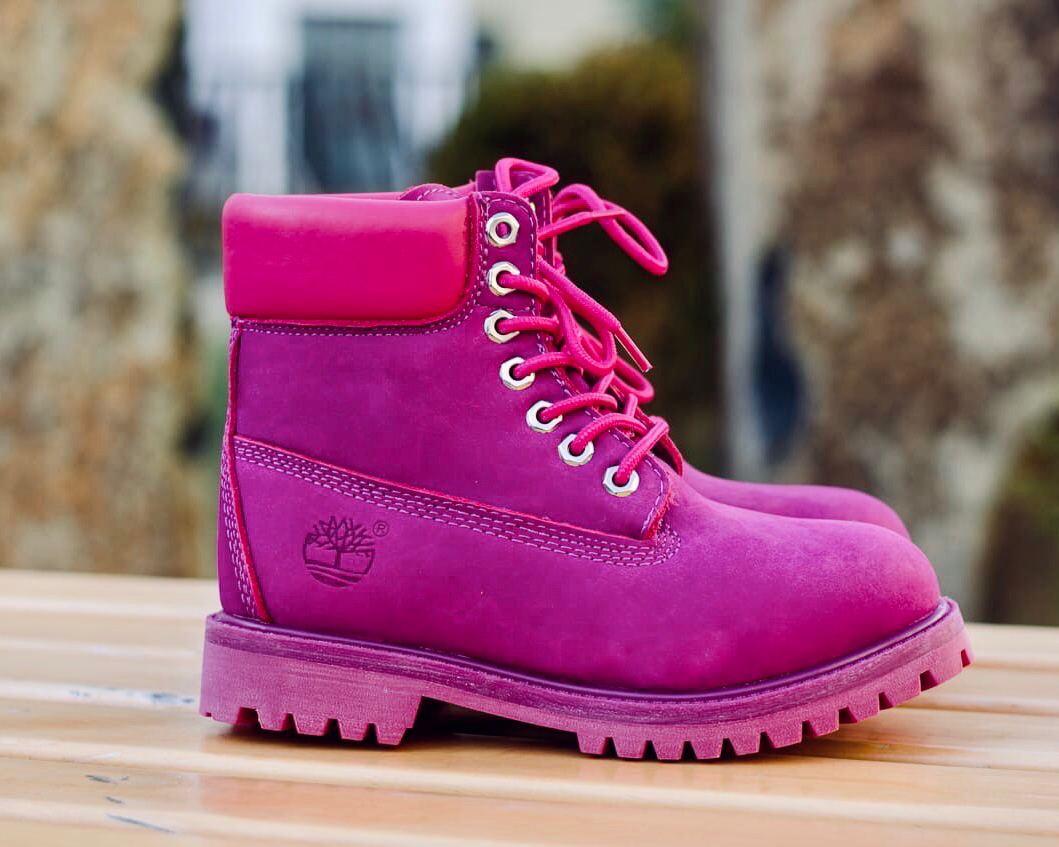 Жіночі черевики Timberland Classic Boots Rose Fuchsia (с мехом) ALL03967, фото 1