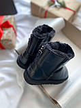 Жіночі угги UGG Classic Mini Zip Boot Black (c мехом) 10314, фото 8