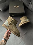 Жіночі угги UGG Classic Mini Mokko Suede Lacquer (c мехом) 10315, фото 4