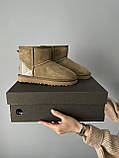 Жіночі угги UGG Classic Mini Mokko Suede Lacquer (c мехом) 10315, фото 5