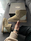 Жіночі угги UGG Classic Mini Mokko Suede Lacquer (c мехом) 10315, фото 6
