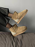 Жіночі угги UGG Classic Mini Mokko Suede Lacquer (c мехом) 10315, фото 7