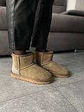 Жіночі угги UGG Classic Mini Mokko Suede Lacquer (c мехом) 10315, фото 8