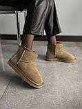 Жіночі угги UGG Classic Mini Mokko Suede Lacquer (c мехом) 10315, фото 9