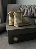 Жіночі угги UGG Classic Mini Mokko Suede Lacquer (c мехом) 10315, фото 10