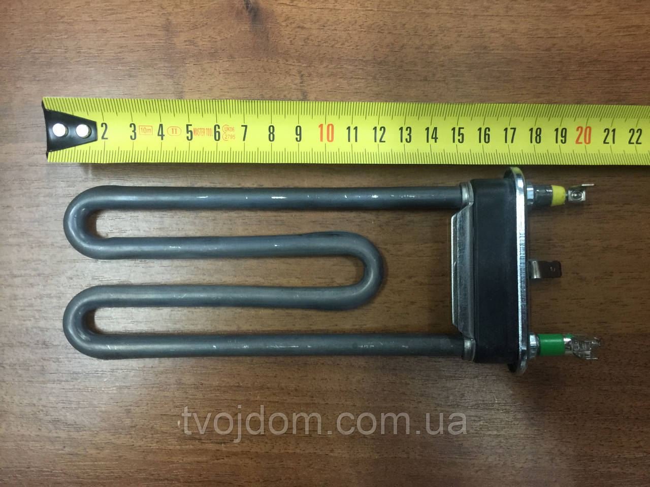 Тен 1700W,230V,L170mm, з отвором, зігнутий (C00087188)