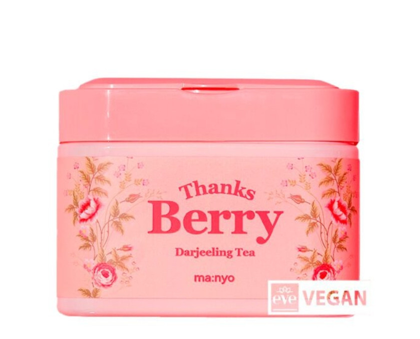 Manyo Thanks Berry Darjeeling Tea Mask - Набір тканинних масок на основі чаю Дарджилінг, 30 шт