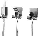 Тримач настінний багатофункціональний універсальний самоклейний сталевий, фото 5