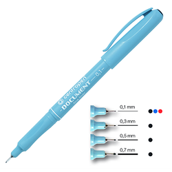 Маркер "Centropen" Liner Document чорний ( 0.1 мм)