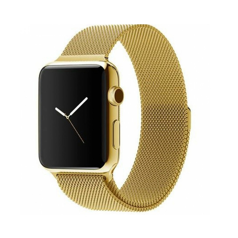 Ремінець для годинника Milanese loop steel bracelet Apple watch, 42-44 мм. Gold
