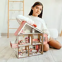 Киев Домик для кукол лол,Кукольный дом деревянный с мебелью для лол,кукольный домик с лифтом lol