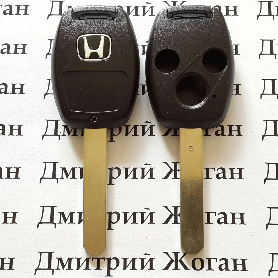 Корпус авто ключа для Honda (Хонда) - 3 кнопки, лезвие HON66 - фото 1 - id-p40519018