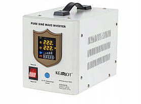 ДБЖ зовнішній акумулятор PROsinus 500 KEMOT 500VA 12V 10A з правильною синусоїдою