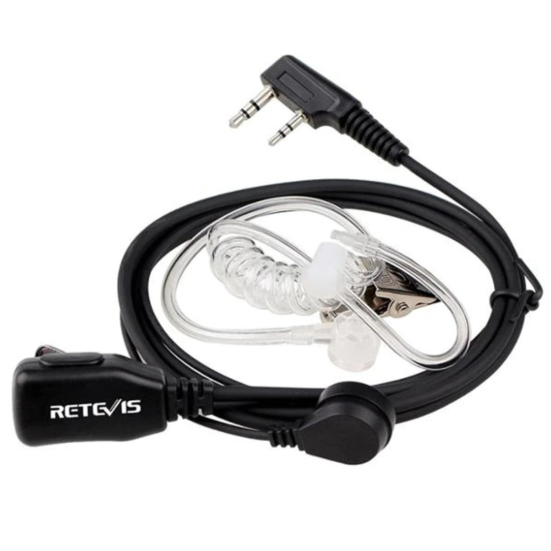 Провідна гарнітура з кнопкою PPМ Retevis EAK001 для рацій Retevis, Kenwood, Baofeng та інших -UKMarket-, фото 1