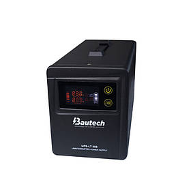 ДБЖ зовнішній акумулятор PSW-Bautech-650VA 12V 10A з правильною синусоїдою