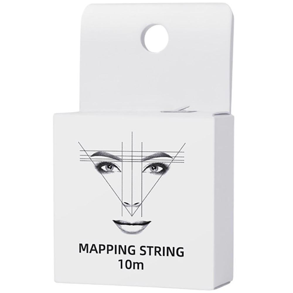 Mapping String Нить окрашенная для разметки бровей Белая, 10 м, фото 1
