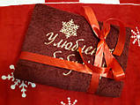 Махровий рушник з вишивкою іменний подарунок, фото 4