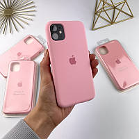 Чехол на Айфон 11 с закрытым низом | Case for iPhone 11 Light Pink (6)