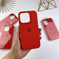 Силиконовый чехол на Айфон 14 Про c закрытым низом | iPhone 14 Pro Red (14)