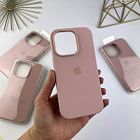 Силиконовый чехол на Айфон 14 Про c закрытым низом | iPhone 14 Pro Pink Sand (19)