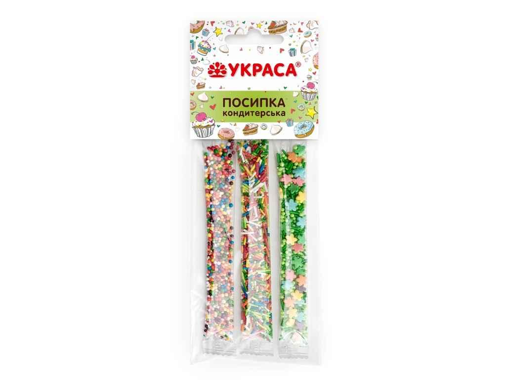 Посипка пасхальна Асорті 3 стіка 14гр ТМ УКРАСА, фото 1