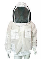 Куртка пчеловода, трехшаровая сетка, евромаска FBG-2002, размер M L