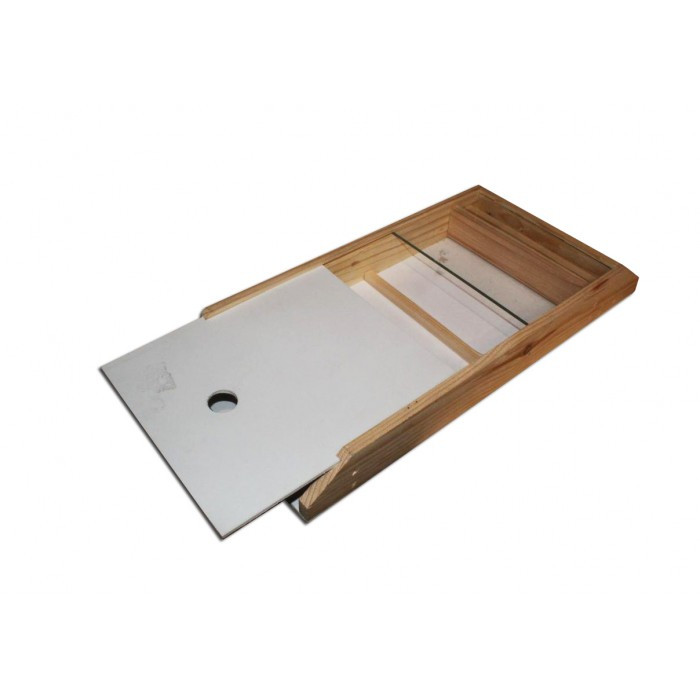 Годівниця для бджіл стельова Дадан, дерево + скло + ПВХ, фото 1