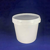 Відро для меду пластик 20 л (сертифіковане) з пластиковою ручкою