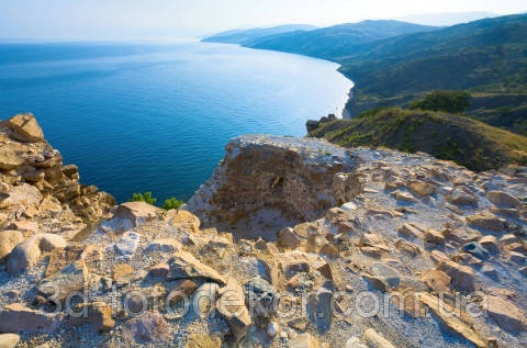 Фотошпалери "Скелі і пагорби біля моря" - Будь-який розмір! Читаємо опис!