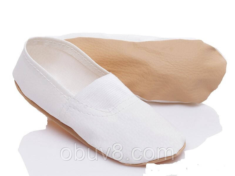 Чешки белые обувь для гимнастики оптом - фото 8 - id-p36365322