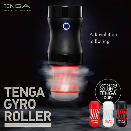 Мастурбатор Tenga Rolling Tenga Gyro Roller Cup Strong, новий рельєф для стимуляції обертанням, фото 3