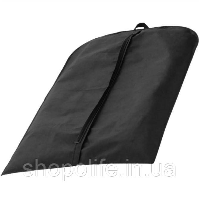 Чехол для одежды 60 х 160 см для хранения вещей защитный черный на молнии (shad-ЧДОДЕЖ00004) - фото 2 - id-p1496411632