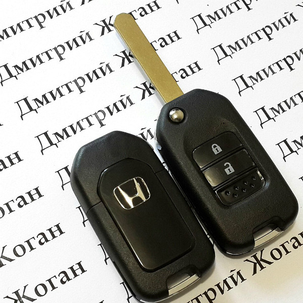 Корпус выкидного авто ключа Honda (Хонда) 2 кнопки, лезвие HON66 - фото 2 - id-p107327613