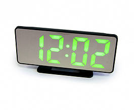 Годинник настільний електронний із будильником і термометром (дзеркальні)