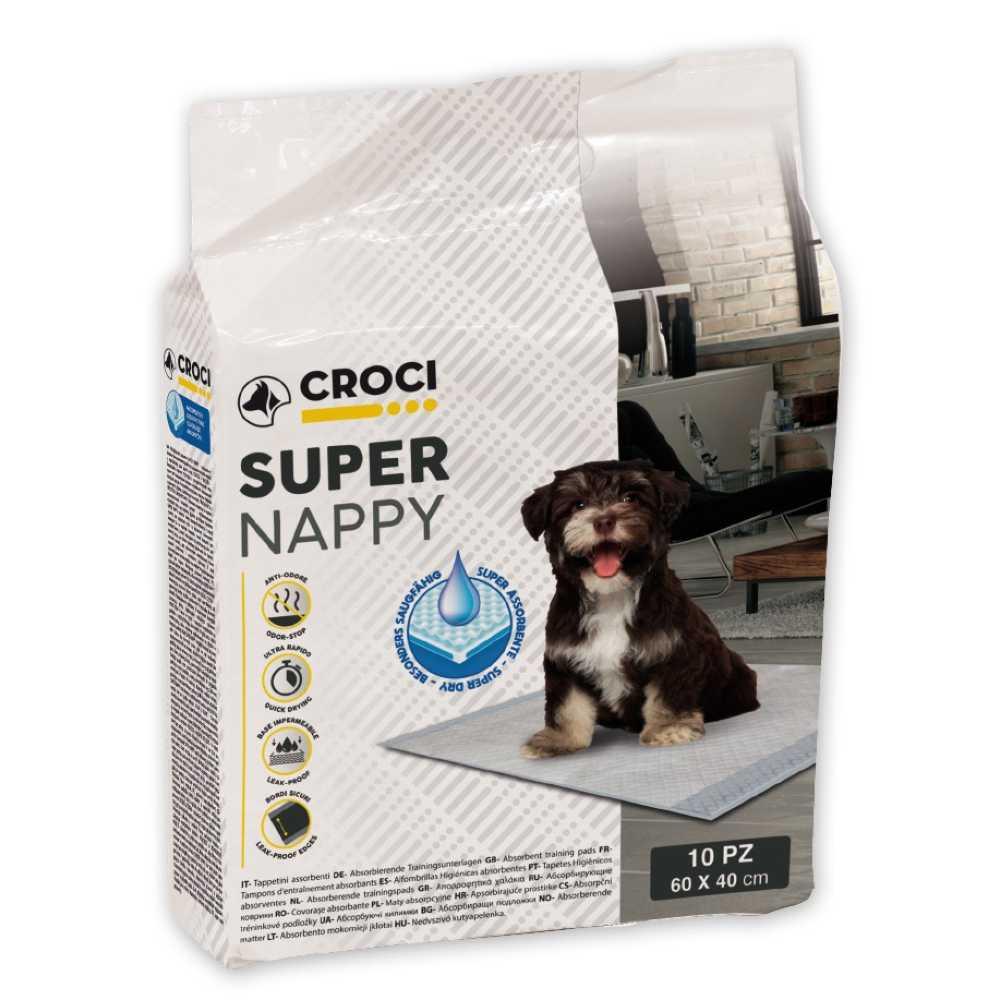 Пелюшки для собак і тварин 60х60 см. 50 шт. Croci Super Nappy (Кроки Супер Неппі)