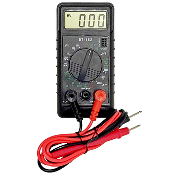 Цифровий мультиметр DT-182 / Тестер напруги електричний / Універсальний вольтметр