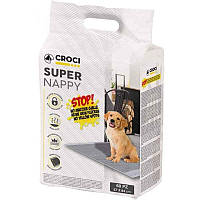 Пелюшки для собак і тварин 90 х 60 см. 50 шт. Croci Super Nappy (Кроки Супер Неппі)