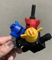 Форсунка 3-х позиційна з боковим відсікачем (прохідна)